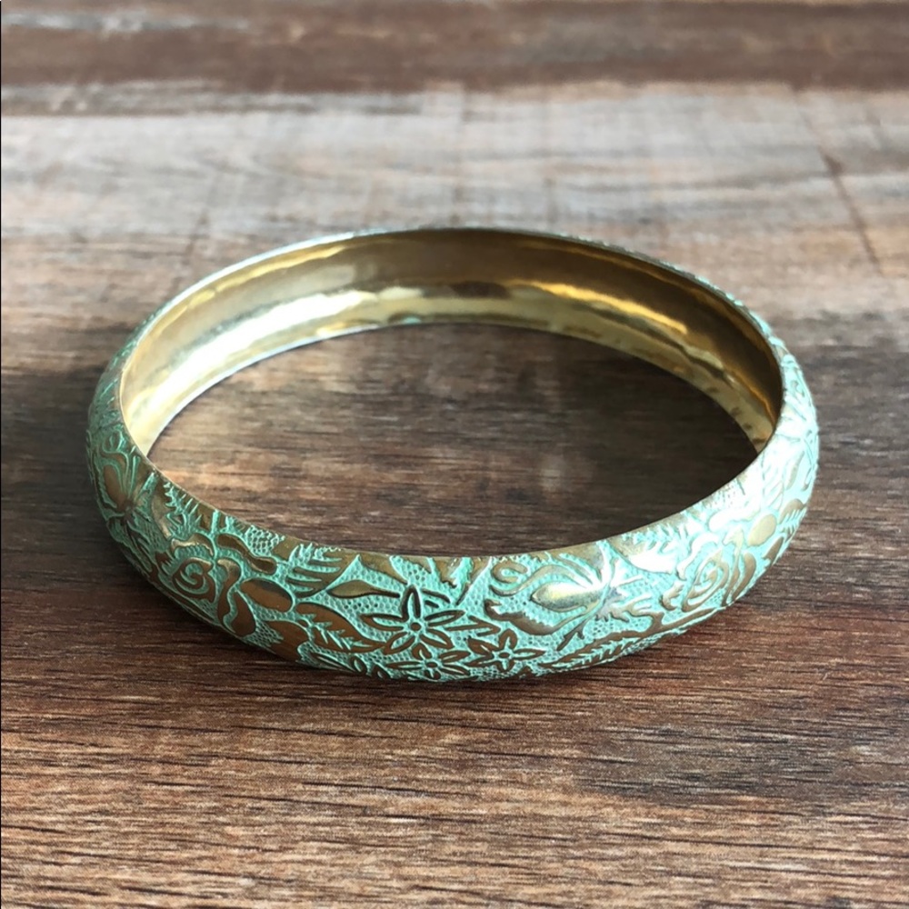 Gold/Teal bracelet